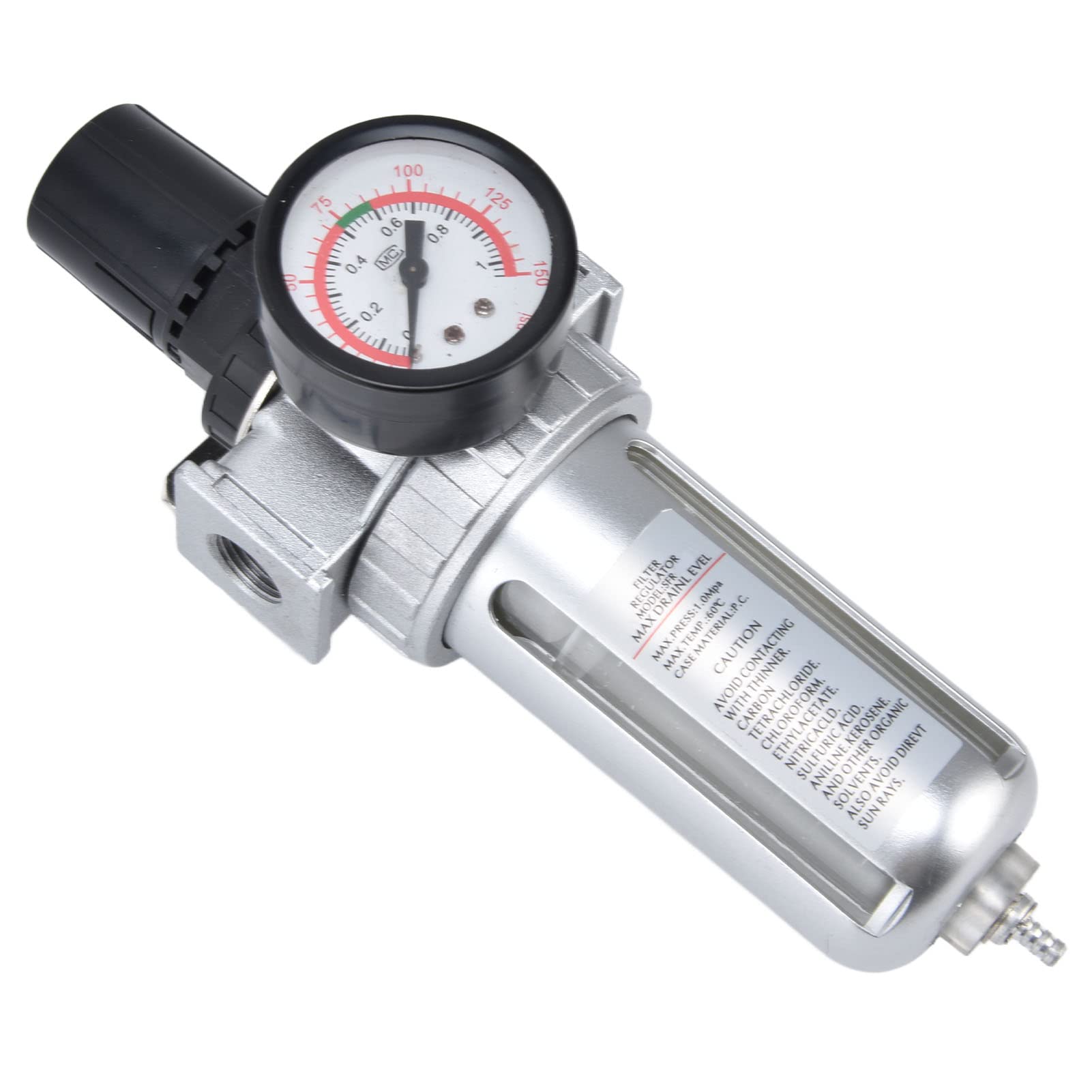 Régulateur de Filtre à Air comprimé Combo Régulateur de Filtre à Air comprimé Combo Kit de Manomètre Séparateur D'eau pour Compresseur (SFR300)
