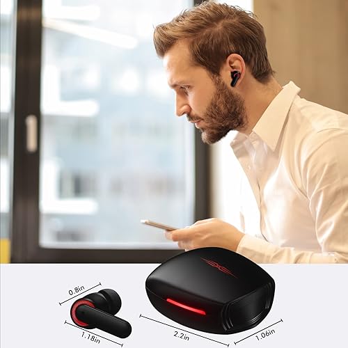 Miniatura 6 de Auriculares Bluetooth 5.3 para iPhone 16 Pro Max 15 14 13 Samsung Z Fold 5 Flip 6, auriculares inalámbricos estéreo con cancelación de ruido con