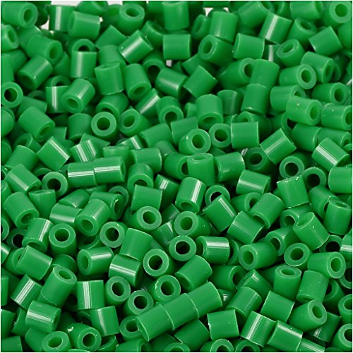 PhotoPearls - Lote de 6000 cuentas (5 x 5 mm, agujero de 2,5 mm), color verde