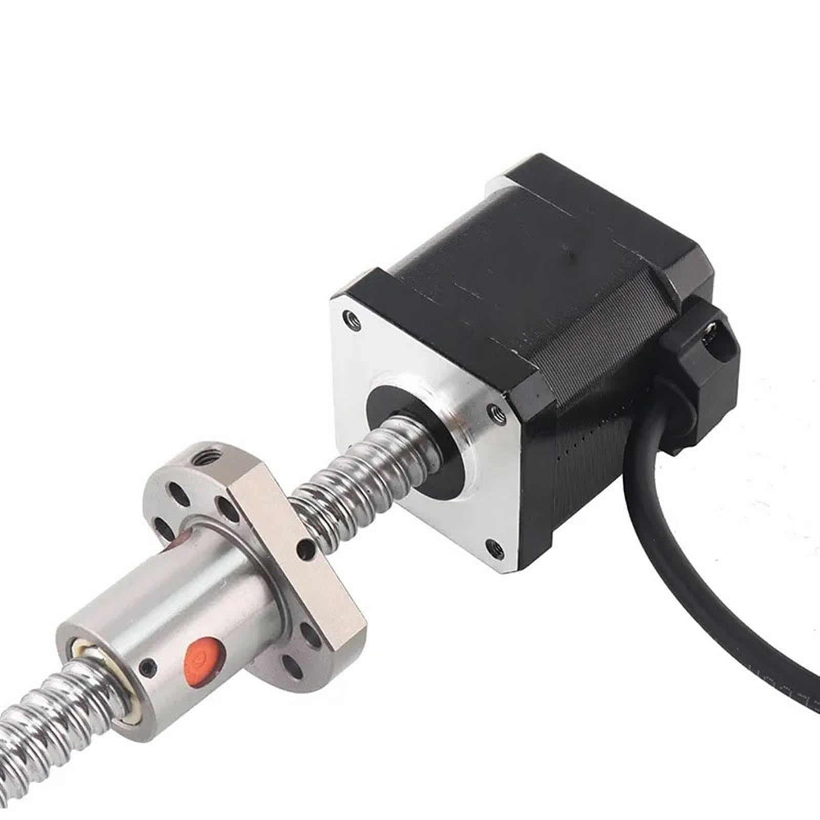 Controlador Motor paso a paso Nema 17 de husillo de bolas SFU1204 de 3 piezas, 1,8 A, 52 N.cm, motor paso a paso de 1,8 grados, motor paso a paso lineal de 4 cables y 2 fases Máquina CNC(200mm)