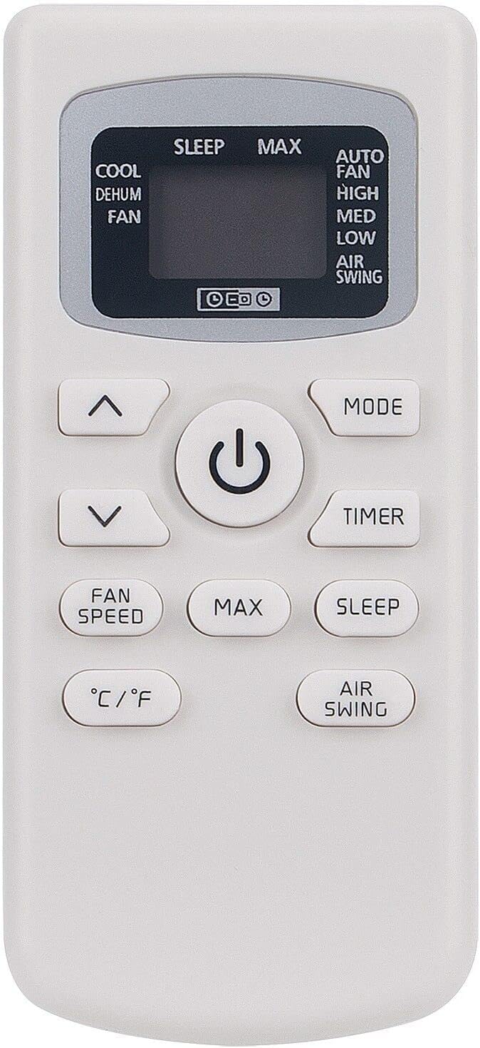 NTQinParts Replacement Remote Control Controller for Black+Decker 8000 10000 12000 14000 BTU Portable Air Conditioner BPACT08WT BPACT08WT BPACT10WT BPACT12WT