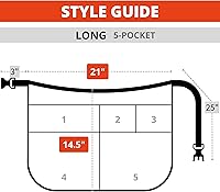 Vista 6 de Waterproof Server Apron - Waist Apron for Waiters and Waitresses with Buckle - 100% Waterproof & Stainproof