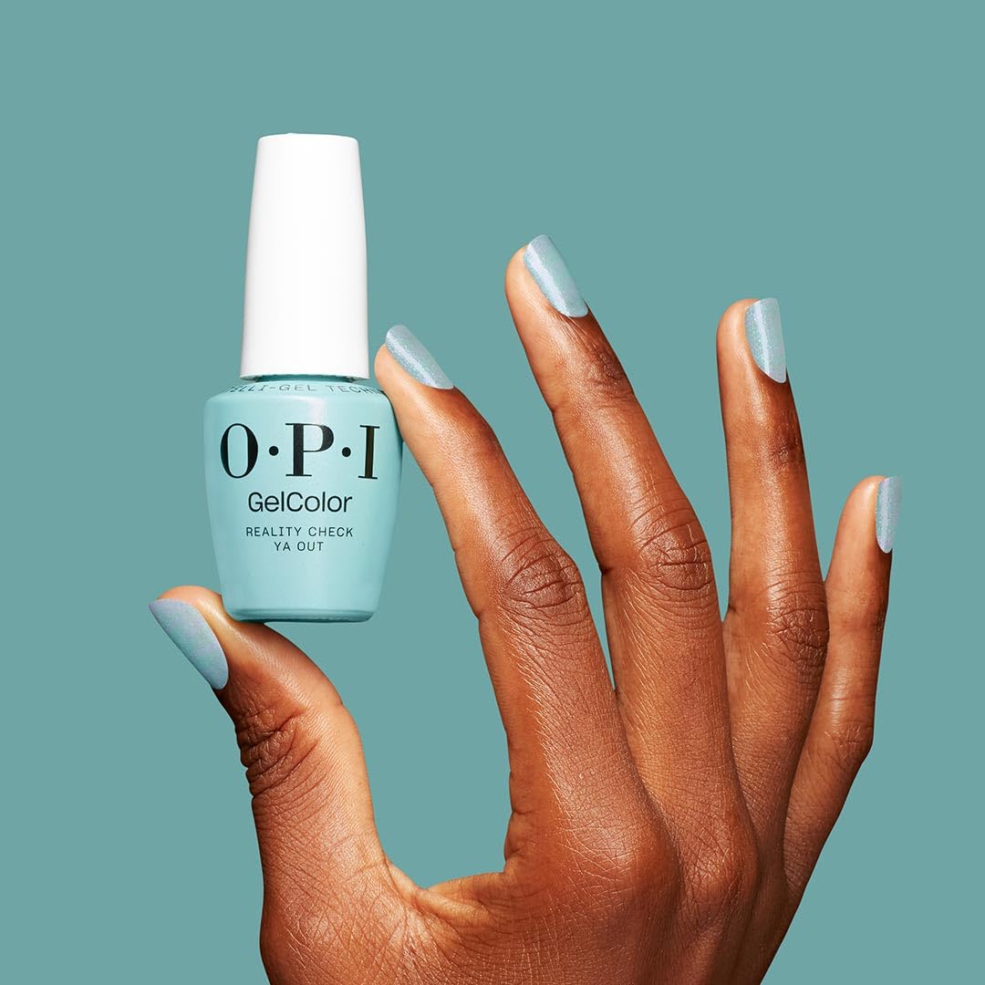 OPI GelColor LED Cure Gel Nail Polish | Blue & Green Shades | Salon-Quality Shine, Long-Lasting Wear | Easily Soak Off Removal | Vegan & HEMA Free | 0.5 Fl Oz