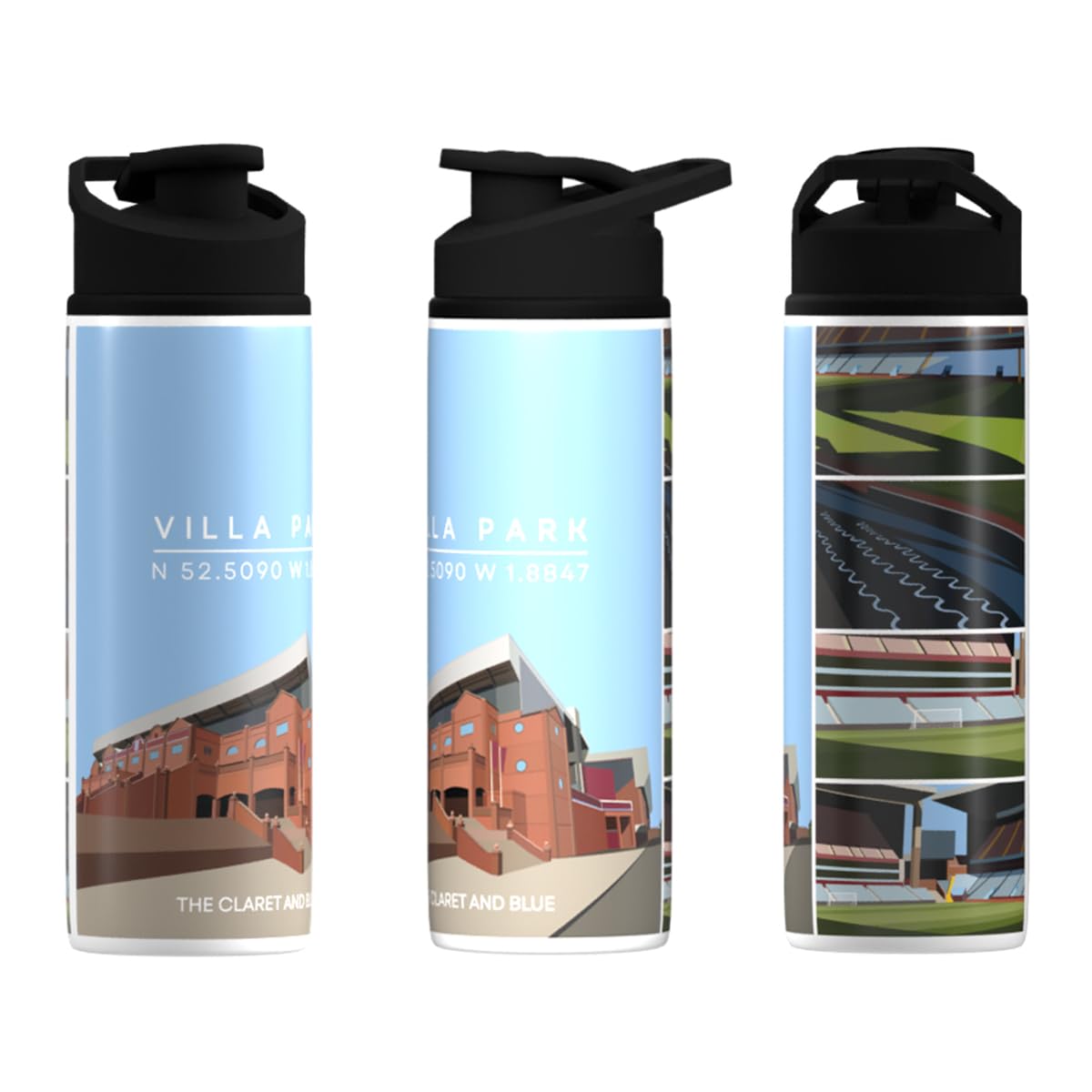 Partisan Villa Park Big Mouth Water Bottle – 600ml or 750ml (750ml)
