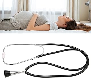 Fetal Stethoscope, Fetal Heart Stethoscope, Monitoring for Pregnant Women with Soft Earplugs Good Sealing and Silicone Receiver for Pregnant