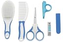 Koochie-Koo Set of 6 Cute Plastic Portable Baby Care Kit Nursery Grooming Set Manicure and Pedicure Accessories for New Born Babies Toddler Kids (Pack of 6, Blue) gallery image