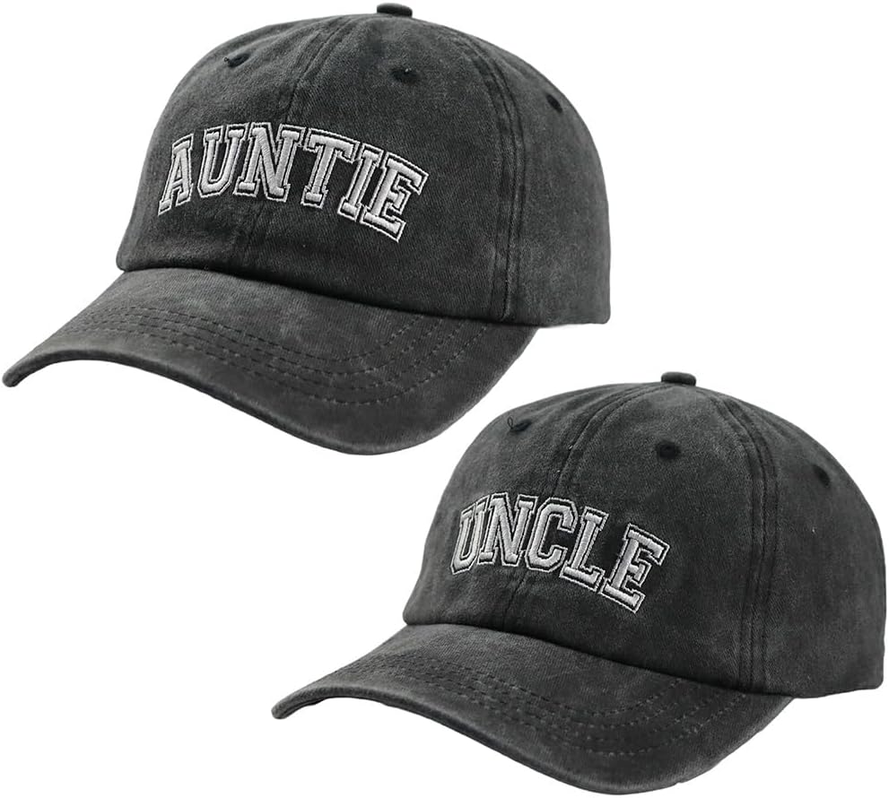 SHANVANKE Auntie Uncle Hat, Adjustable Cotton Embroidered Baseball Cap - Image 2