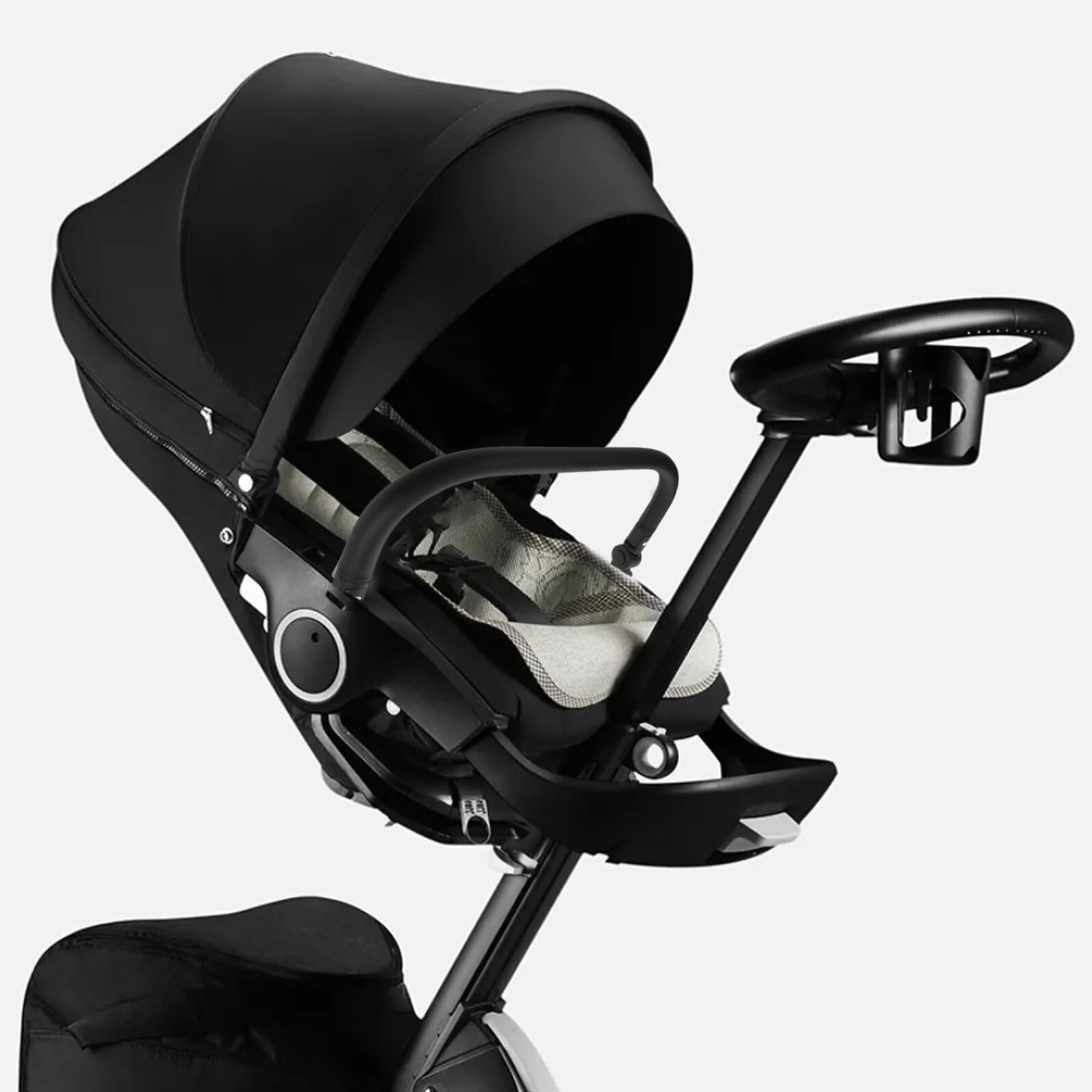 ORFOFE Barre Accoudoir Poussette Avant Réglable et Détachable Extension Ergonomique pour Sécurité et Confort des Tout-petits Accessoire Pliable Compatible avec Poussettes