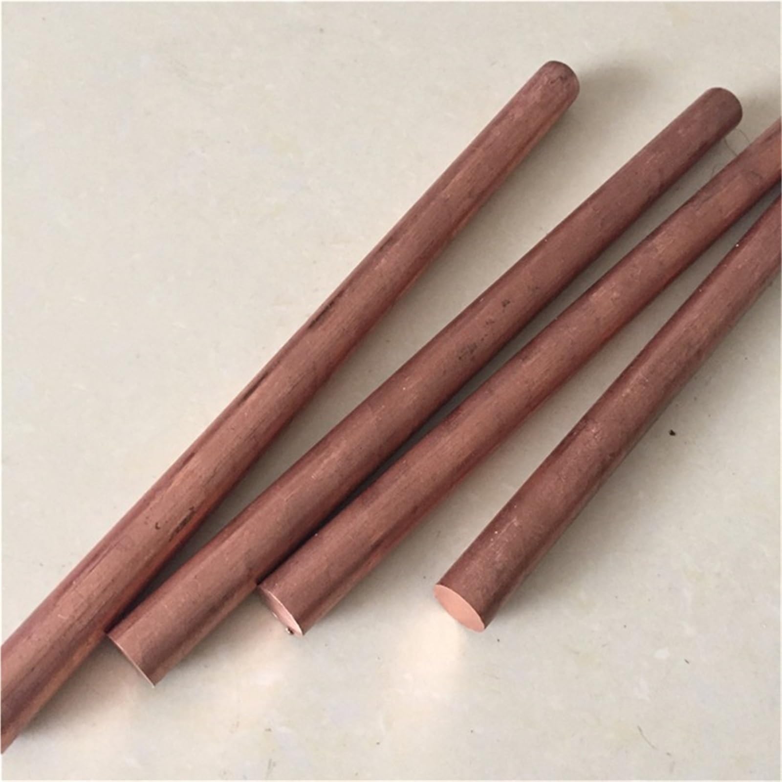 Kupferstab Kupferstab Metallstab Schweißen Elektrisches Löten CNC Material Durchmesser 3mm-60mm(2pcs 16X500mm)