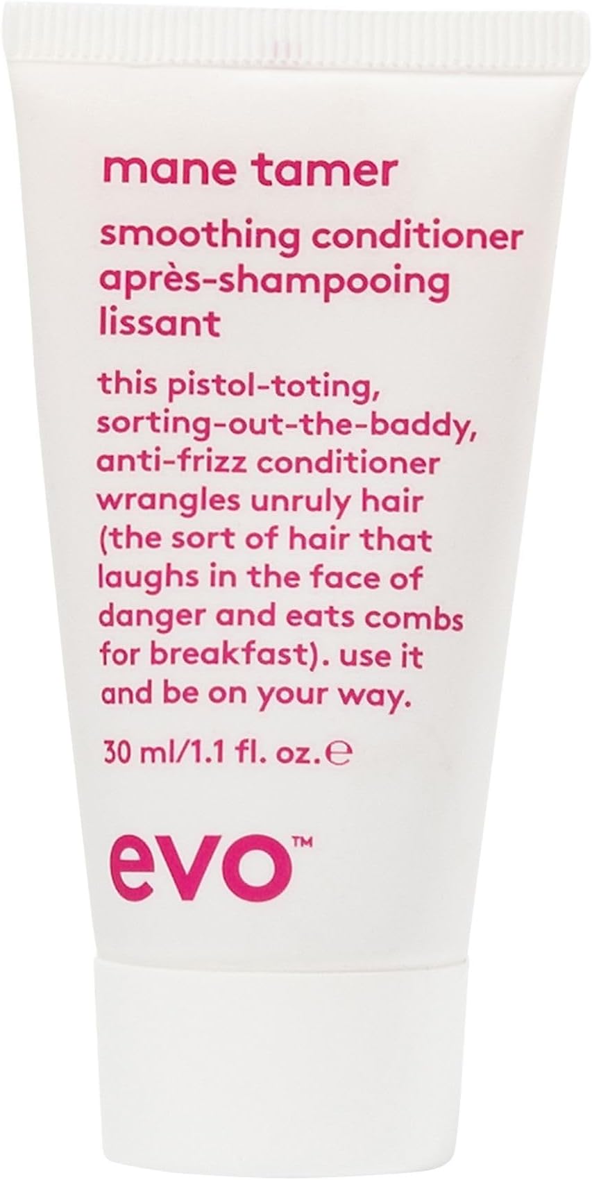 Evo Mane Tamer Smoothing Shampoo for Frizzy, Unruly & Colour-Treated Hair - Anti-Frizz, Sulphate-Free, Colour Safe Cleanser - 30 mL