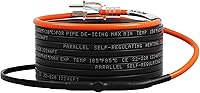 Vista 9 de VEVOR Cable de calefacción de tubería autorregulable, cinta térmica de 120 pies de 5 W/ft para protección contra congelación de tuberías, protege