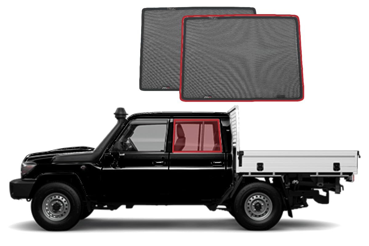 SNAPSHADES osłony tylnej szyby samochodu do Toyoty Landcruiser serii 70 (seria 76/79; 1984-obecnie)