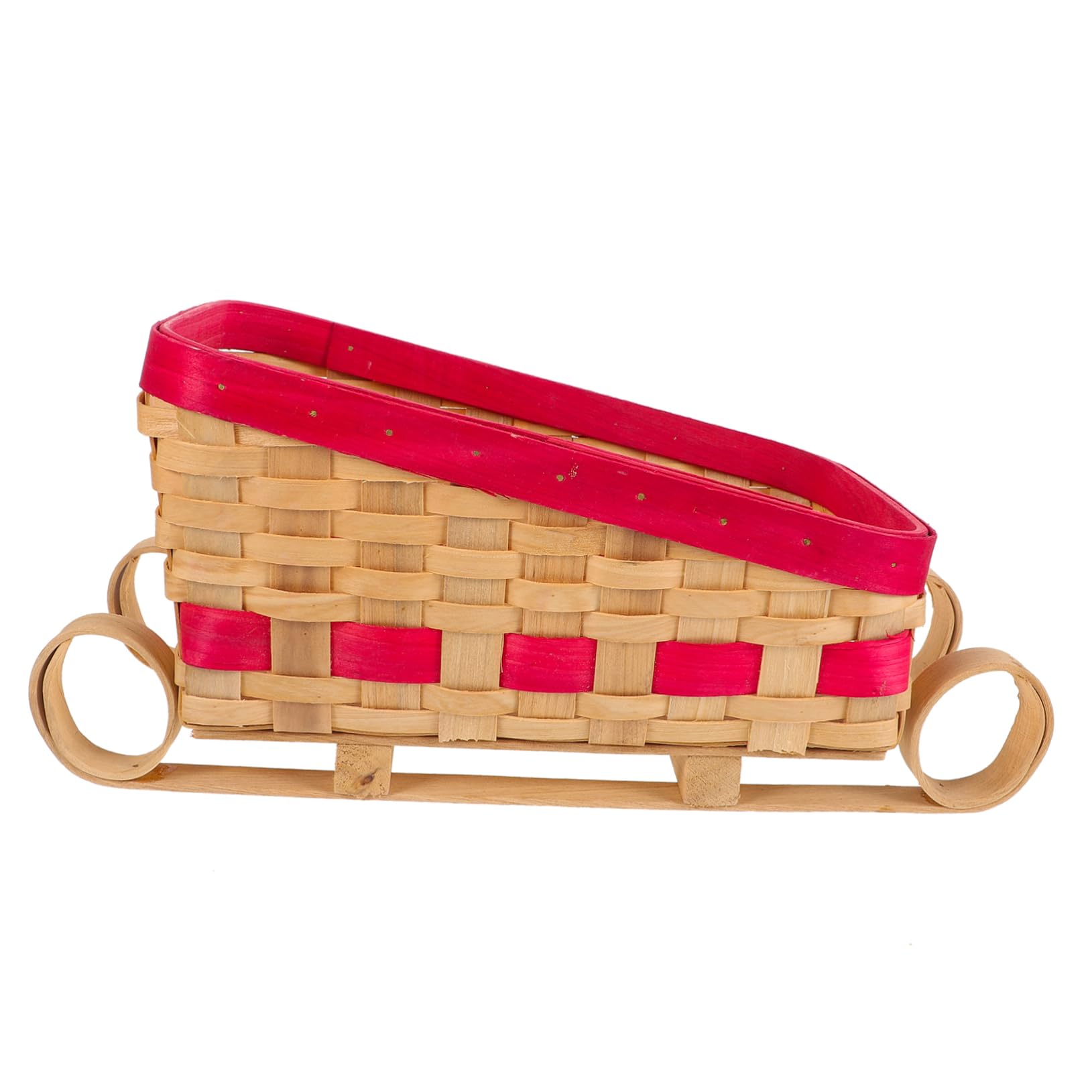 Amosfun 2St exquisiter Schlittenschmuck weihnachtlicher aufblasbarer schneemann Schlittenverzierung weihnachtsbasteln weihnachts basteln Weihnachtsschlittendekoration rot