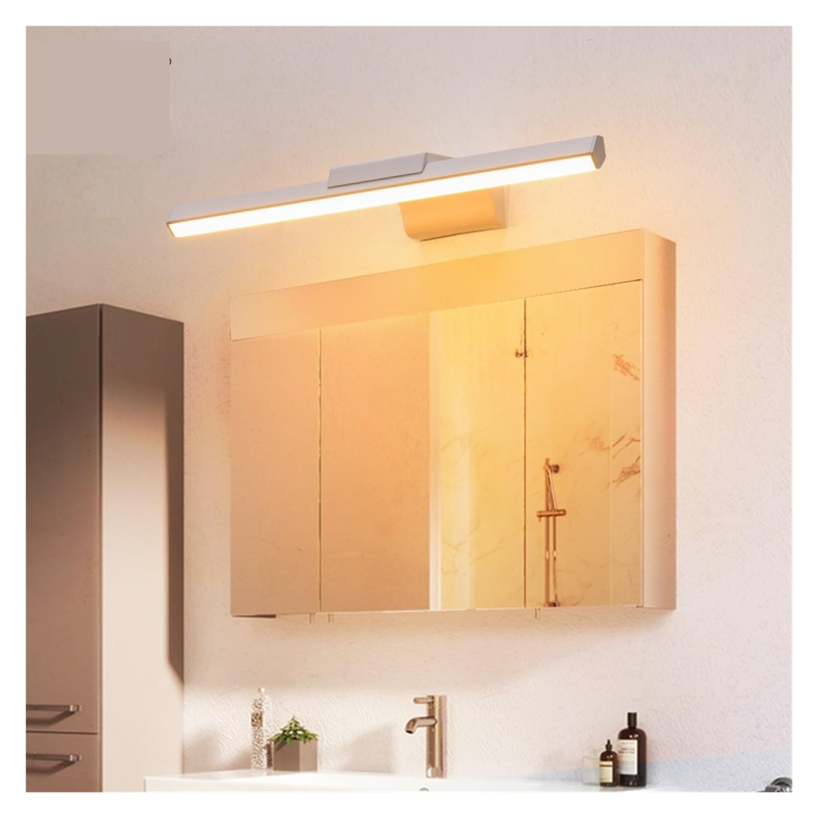 LED Morden Innen Licht 16W 20W Wand Montiert Bad Eitelkeit Licht for Make-Up Eitelkeit Tisch Innen Vollständige Abdeckung(Warm,BLACK_8W 40CM)