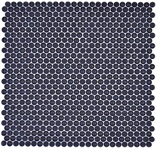 Conwire Enamel Schwarz Glasmosaik Fliese 12x6mm