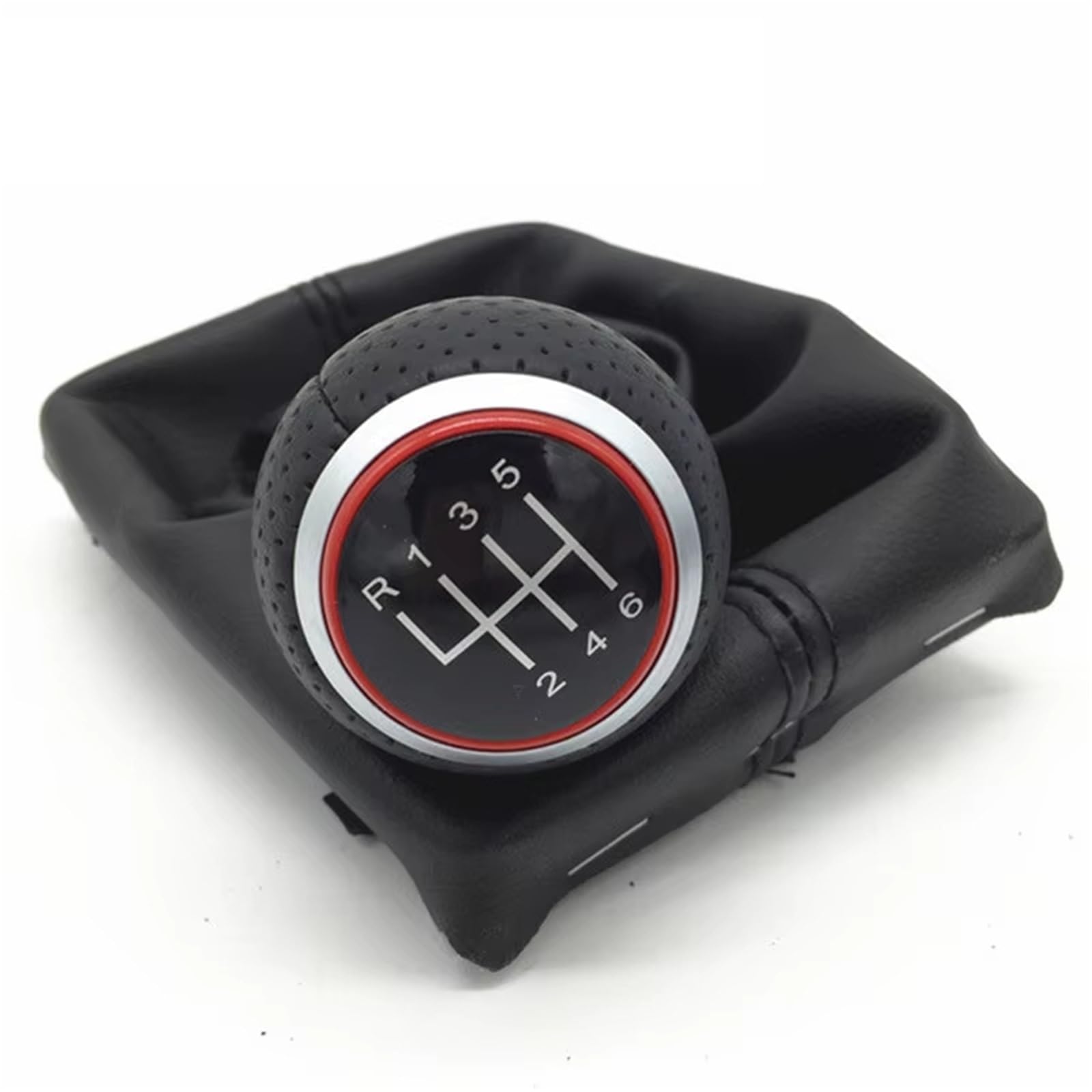 Wsbojxth One Color Gear Stick Compatible With A4 S4 B8 8K A5 8T Q5 8R For S Line 2007-2015 Hand Speed Pen Gear Shift Knob Gaiter Boot Cover Case(B0122)