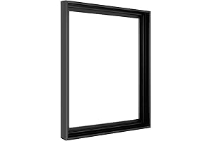 MCS Deep Floating Canvas Frame, 16 x 20 Inches, Black Floater Frames...
