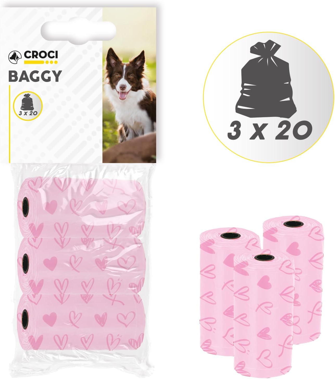 Croci Heart Dog Dirt Bags