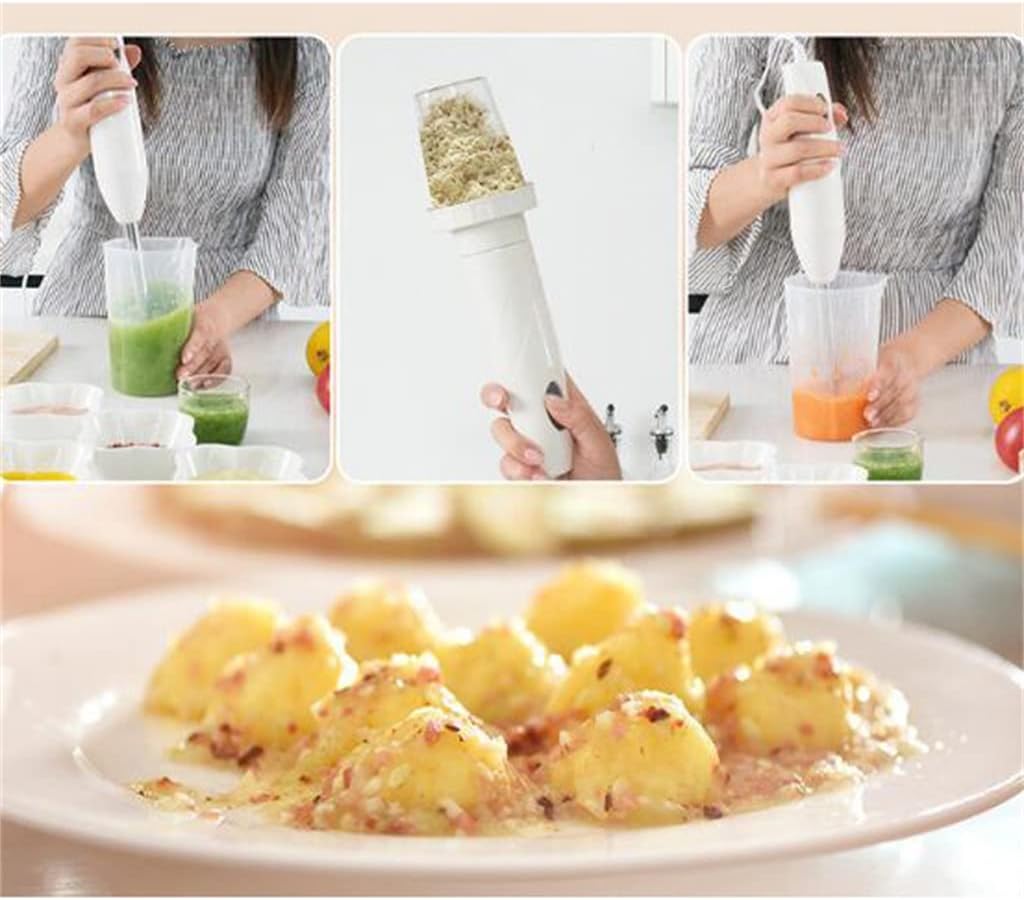 4 In 1 Electric Mixer Kitchen Mixer Egg Beater Meat Grinder Manual Juicer Electric (Color : A Size : As the picture shows)