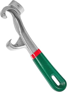 Bucket Opener Tool 5 Gallon, Aluminum Paint Bucket Lid Remover Wrench with Non-Slip Rubber Handle Grip, Metal Paint Can Lid Opener for Home Industrial (1 Pieces)