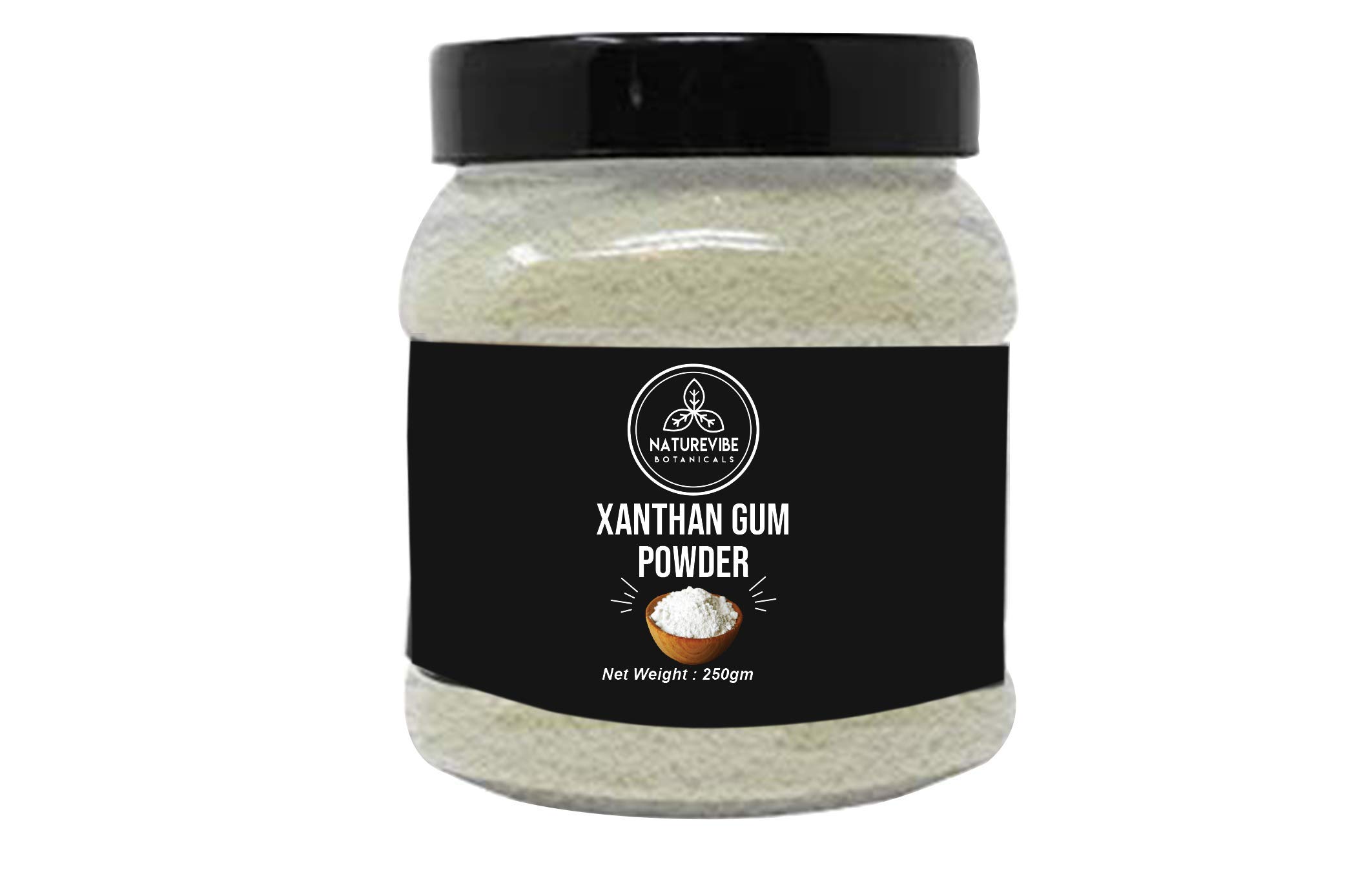Xanthan Gum Powder (250gm) | Bread Making | Baking and Thickening | Fine Powder | Pure & Natural Thickener | by Naturevibe Botanicals