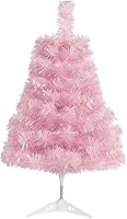 Vista 29 de CCINEE 3Ft Artificial White Tabletop Hinged Christmas Tree with Metal Stand - 130 Branch Tips Mini Christmas Tree for Xmas Party Supplies Home