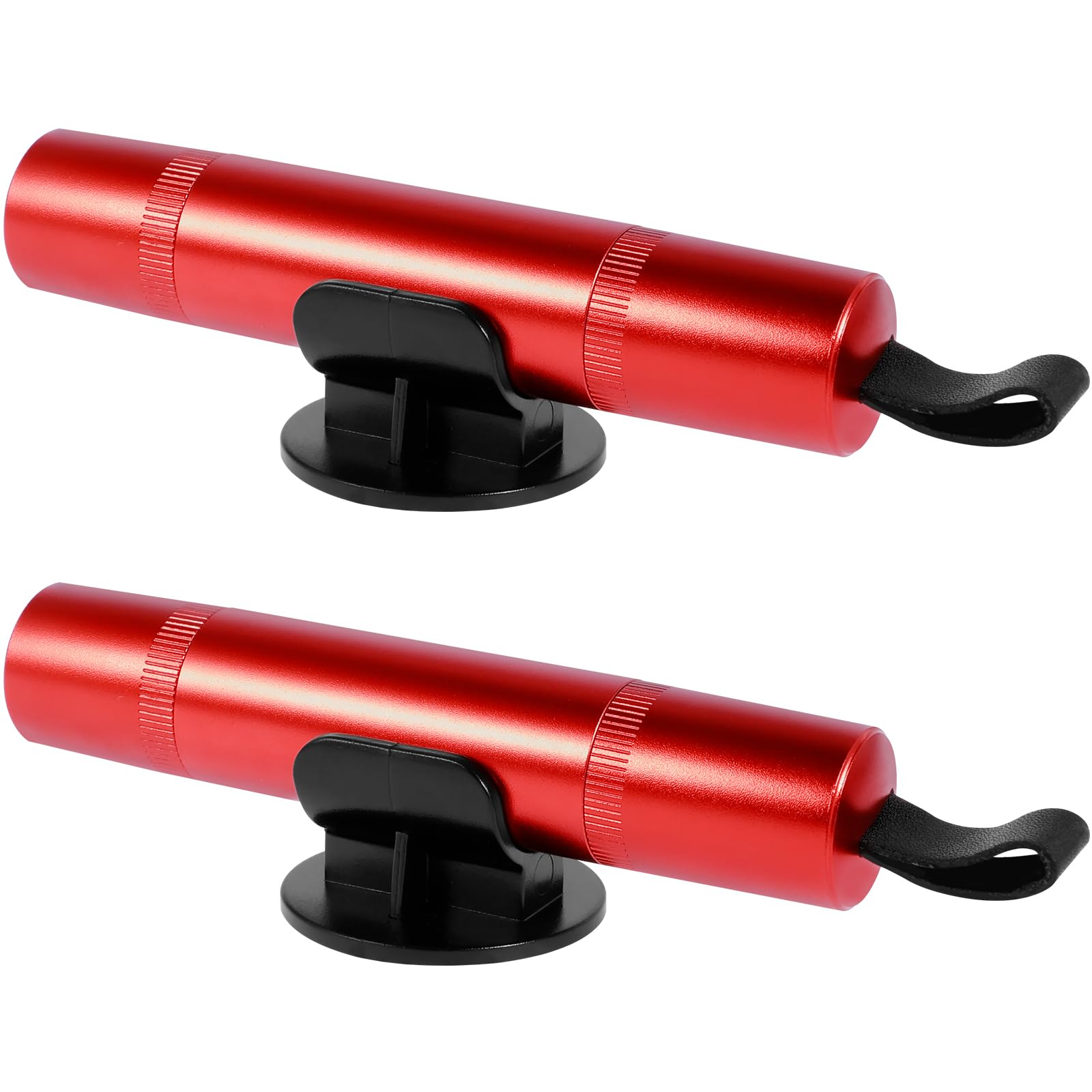 Marteau De Sécurité Pour Voiture - Lot De 2, Brise-vitre + Coupe-ceinture - Avec Base Adhésive - Pour évacuation D'urgence