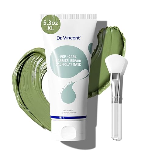 Máscara de arcilla para la cara, máscara de barro con extracto de frijol mungo, mascarilla facial de arcilla calmante para reconfortar la piel,