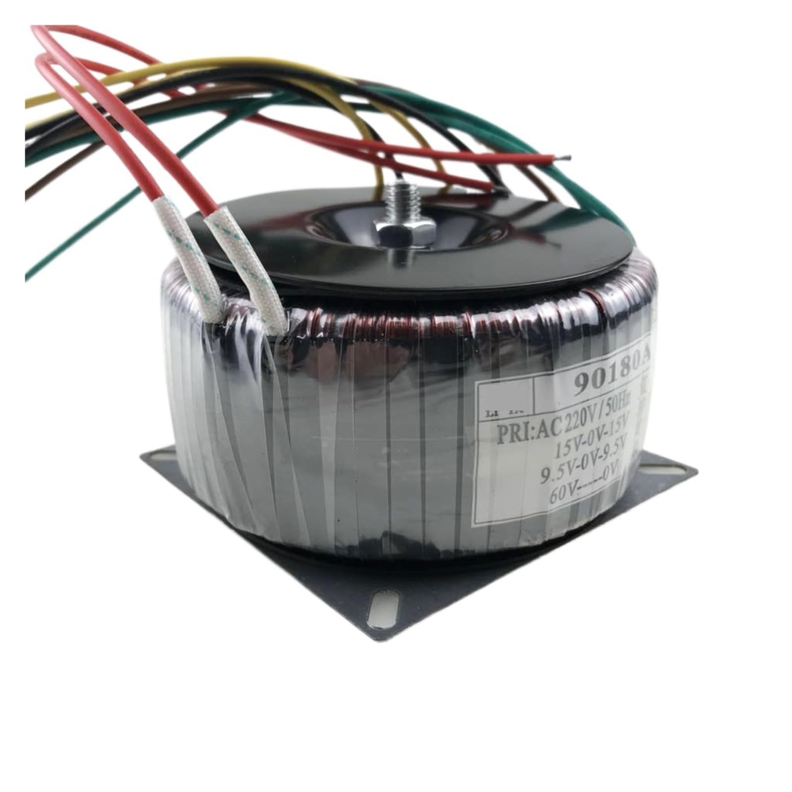 Transformador toroidal Amplificador de 200 W, 220 V a Transformador Amplificador Simple de 60 V, Doble de 15 V y Doble de 9,5 V.(110V)