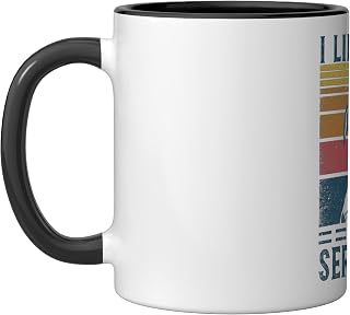 Irish Dog Weight Outfit Accessories Irish Wolfhound Ceramic Mug, Black/White