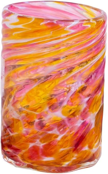 Amazon 琉球ガラス 源河源吉 色んなタイプの飲み物とも相性ピッタリ 美ら海グラス ワインレッド 茶 大 ノーブランド品 タンブラーグラス 通販