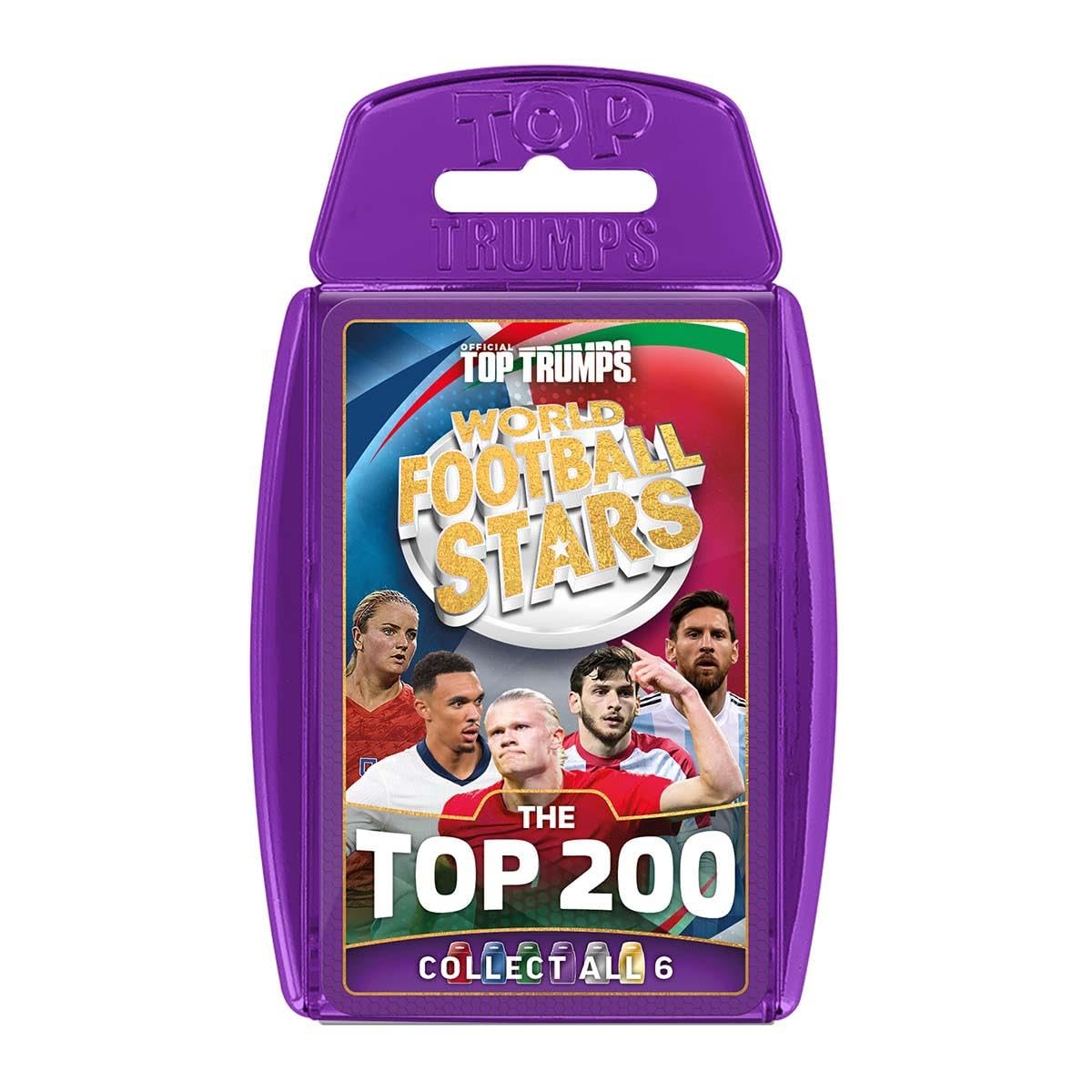 Top Trumps World Football Stars Top 200 Card Game – Chrome Purple Pack