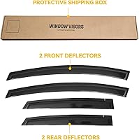 Vista 189 de Visera de ventana para Chevy Silverado 1500/GMC Sierra 1500/Avalanche/Suburban Crew Cab 2007-2013, protectores de lluvia, deflector de ventilación