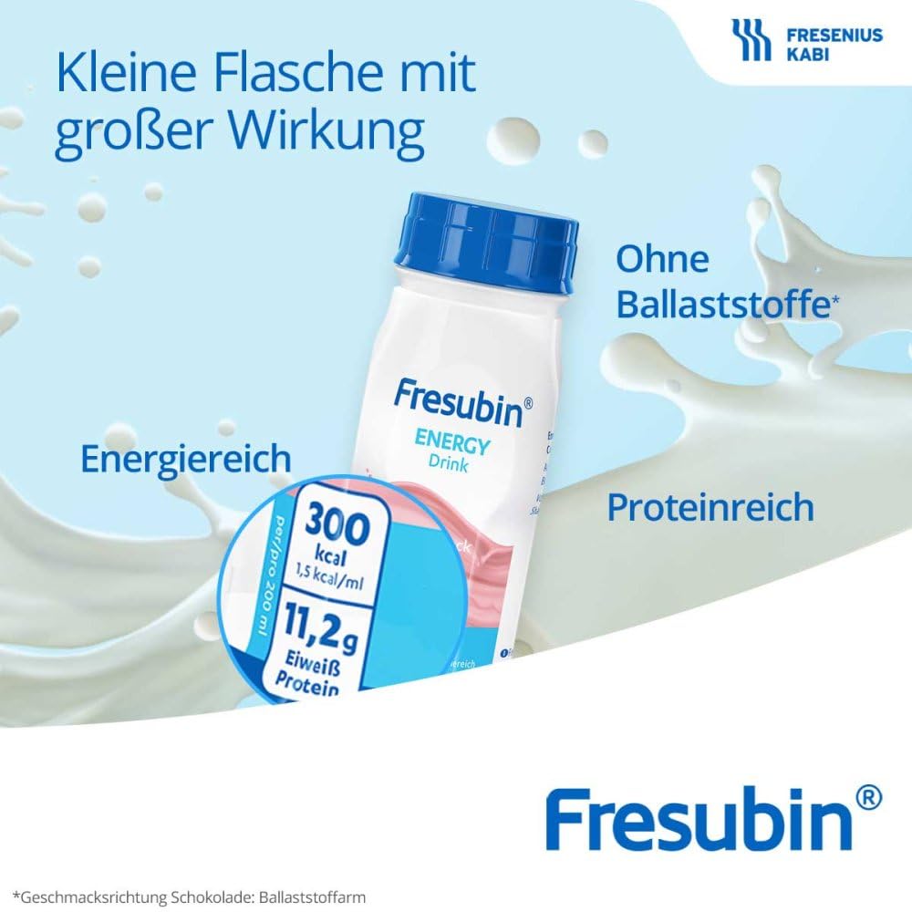 Fresenius Kabi Fresubin Energy Drink Cappuccino Trinkflasche, 6 x 4 x 200 ml, 1er Pack (1 x 5,5 kg)
