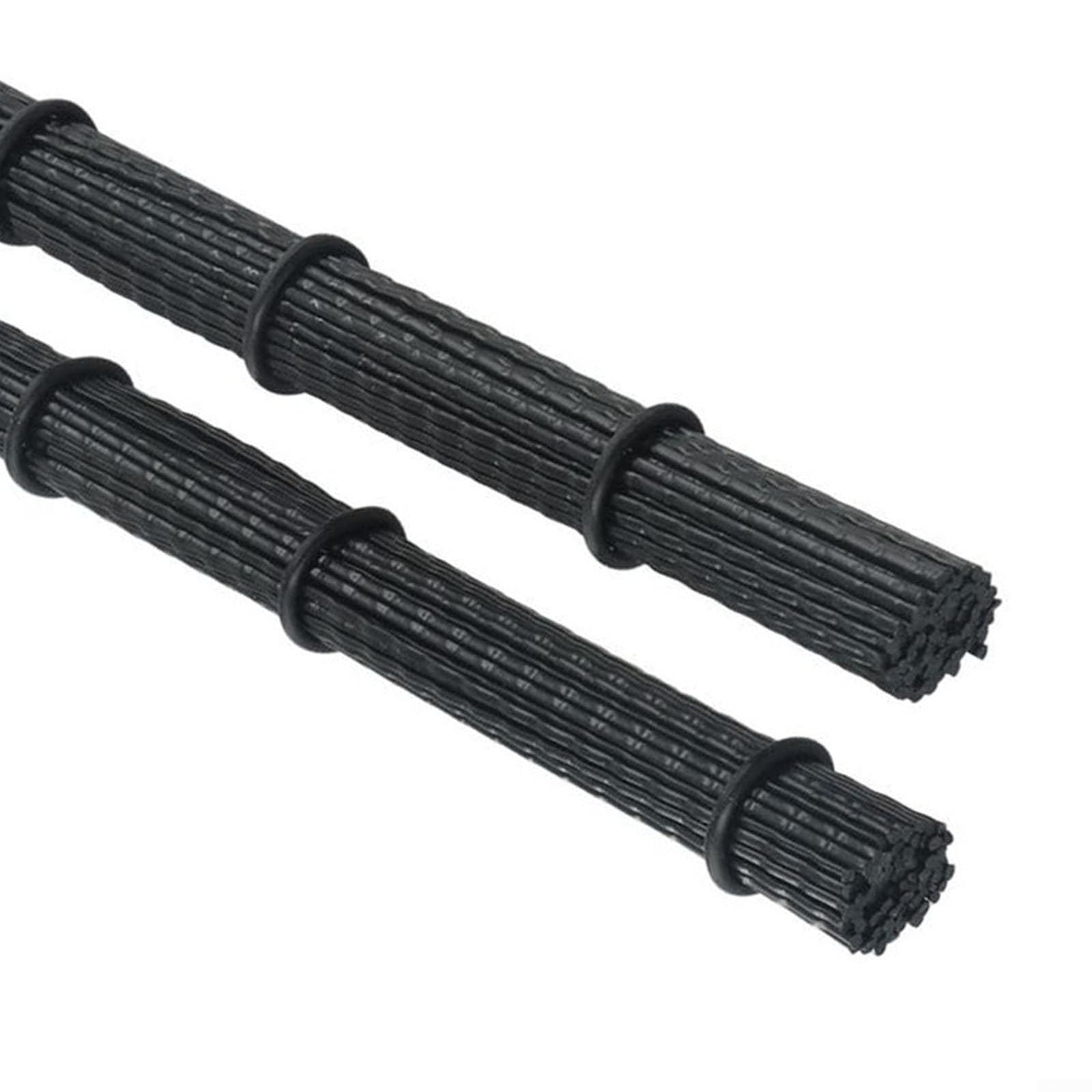 Cepillos de tambor, cepillo de tambor, baquetas hechas de nailon para cajón de jazz de tambor y otras interpretaciones musicales suaves ()