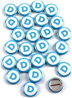 Democrat Logo Pinback Buttons - 1 Inch Round - 25 Pack