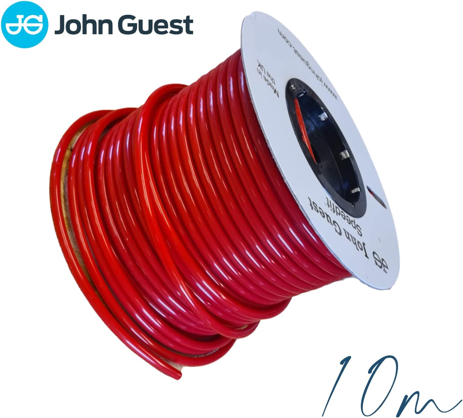 John Guest 12mm LLDPE Tubing – Red – 10 Metres Length | Flexible Polyethylene Pipe for Water Systems, Perfect for Motorhome, Caravan and Camping