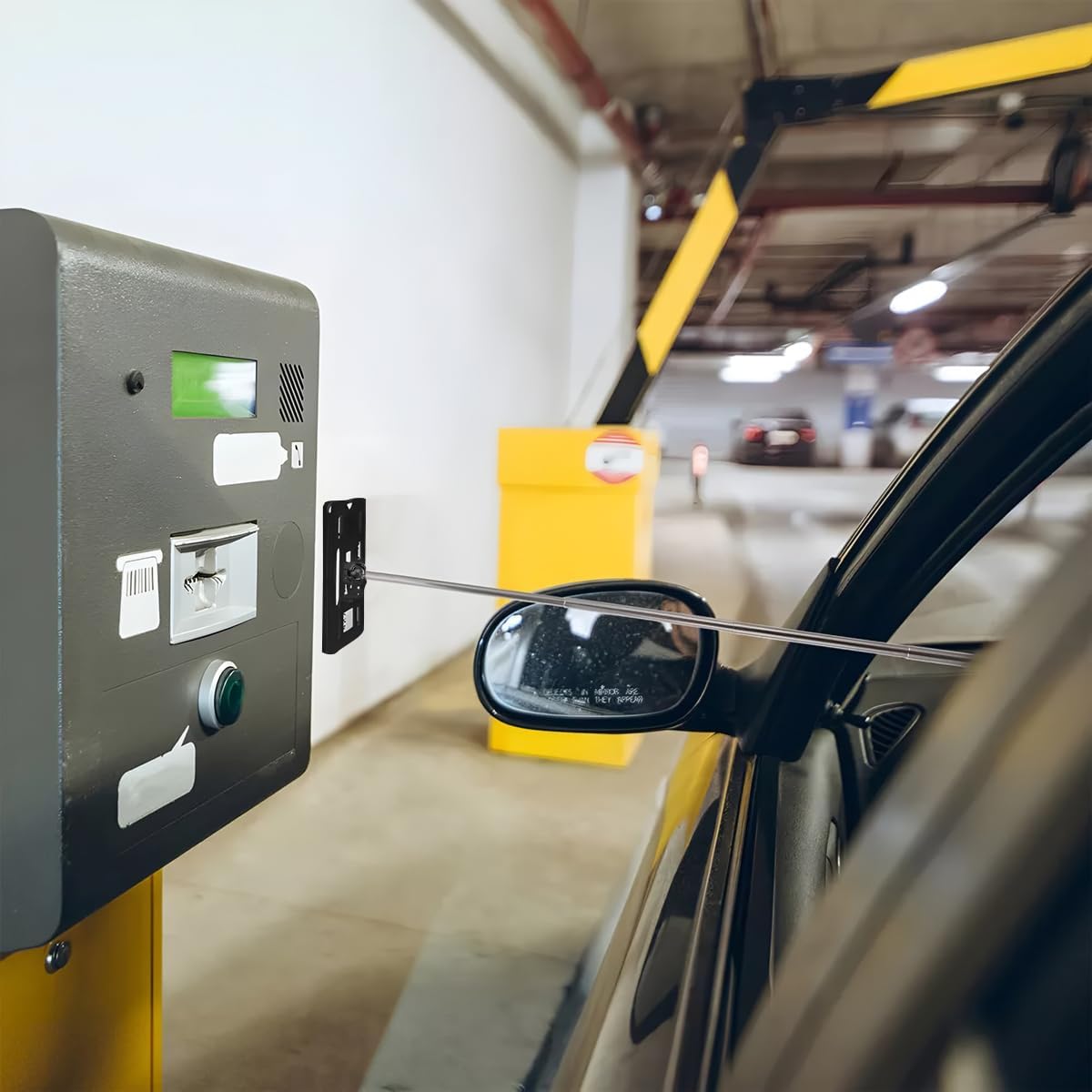 Telescopic Rod Card Holder Reacher, Parking Toll Swiping Rod Telescopic Rod Card Holder, Car Parking Contactless Payment Rod Vehicle Parking Toll Swiping Stick
