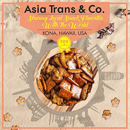 Image of Asia Trans Mixed Arare Rice Crackers - Hawaiian Favorite - Sweet & Salty Japanese Crunchy Gourmet Trail Mix Snack