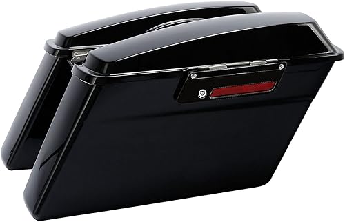 Miniatura 2 de TCMT Alforjas duras + guardabarros trasero LED para Harley Touring Road King Electra Glide Street Glide Road Glide Ultra Classic 2009-2013