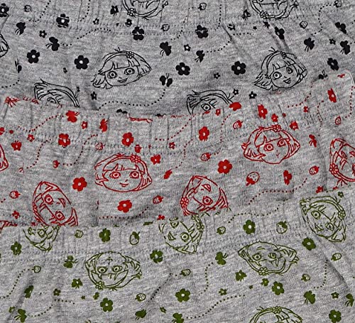 Image of Red Rose Girl's Cotton Printed Panties | Dora Printed Underwear for Girls (Pack of 3) (3-4 Years)