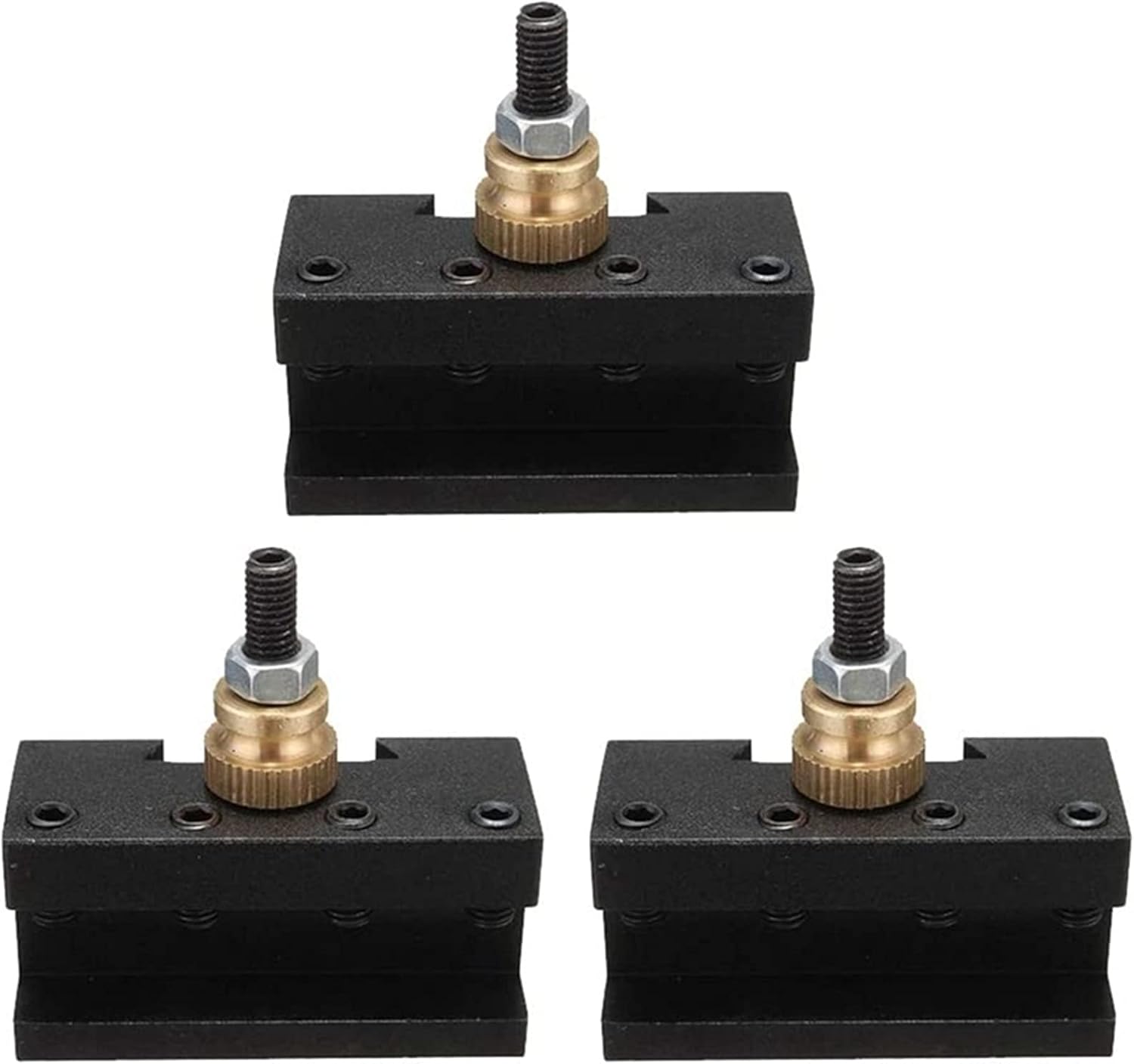 3Pcs Lathe Quick Change Tools Post Holder Kit (1/41/2Inch), CNC Boring