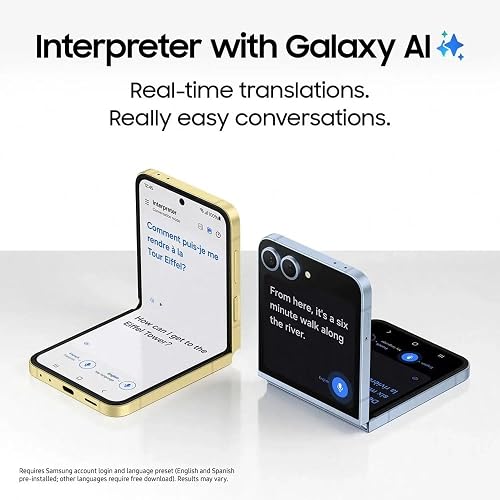 SAMSUNG Galaxy Z Flip 6 5G (6,7", 256 Go, 12 Go) , Snapdragon 8 (modèle international entièrement débloqué pour Verizon, T-Mobile, Global) (Reconditionné) - 7
