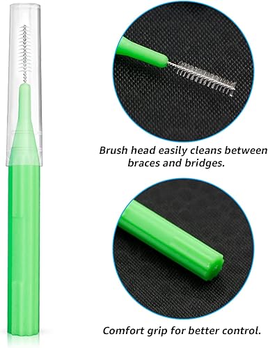 Miniatura 5 de RAZOKO Cepillo interdental, cabezal de hilo dental, herramienta de limpieza dental fácil de usar (1 paquete (0.079 in0.091 in0.098 in0.118 in)-88pcs)
