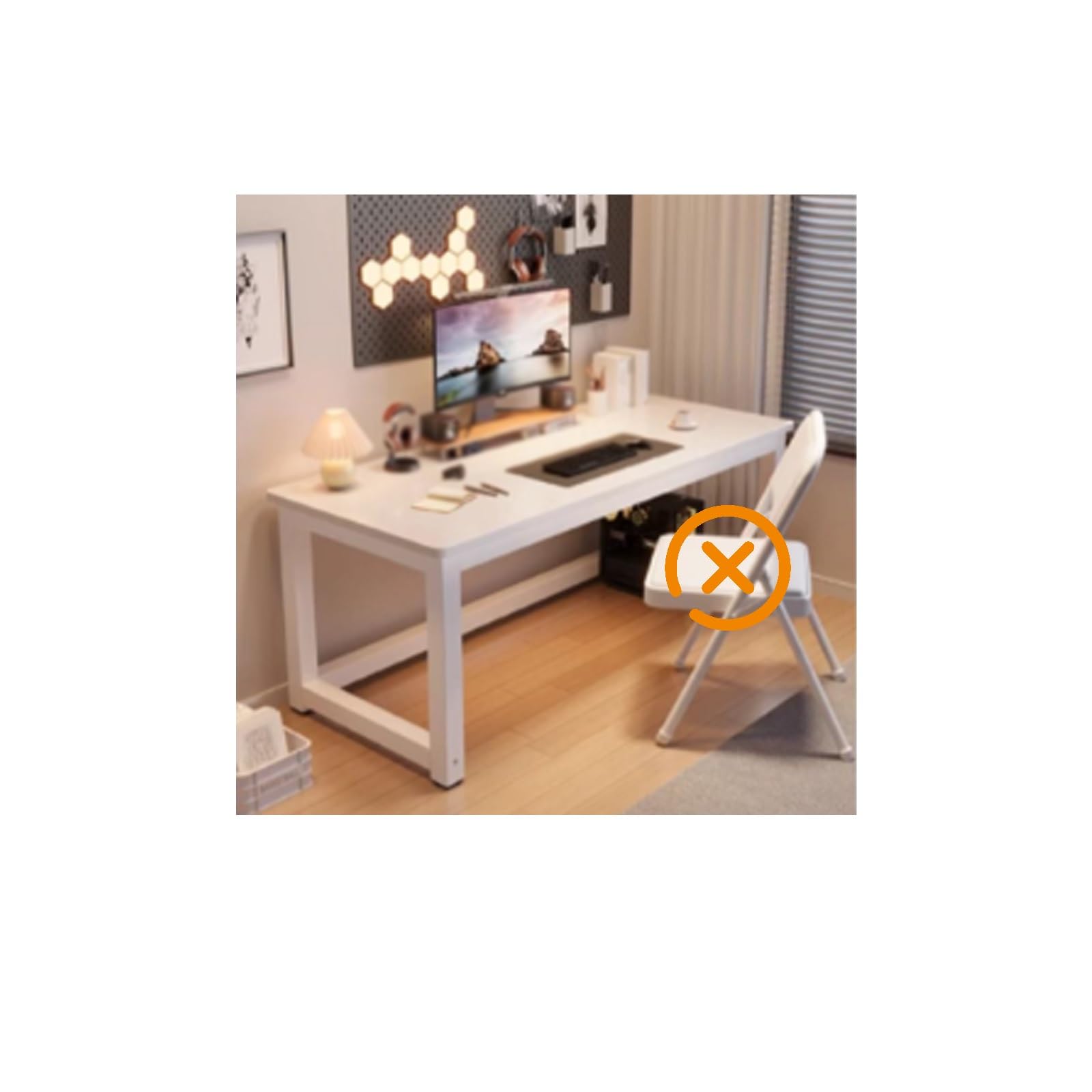 Bureau pour ordinateur portable noir | Table de travail compacte de studio