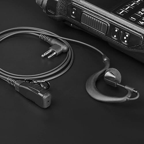 Miniatura 4 de Walkie Talkie Auricular compatible con Motorola Auriculares de un solo cable Auriculares Micrófono Auriculares 0.098 in+0.138 in 2-Pin Radio