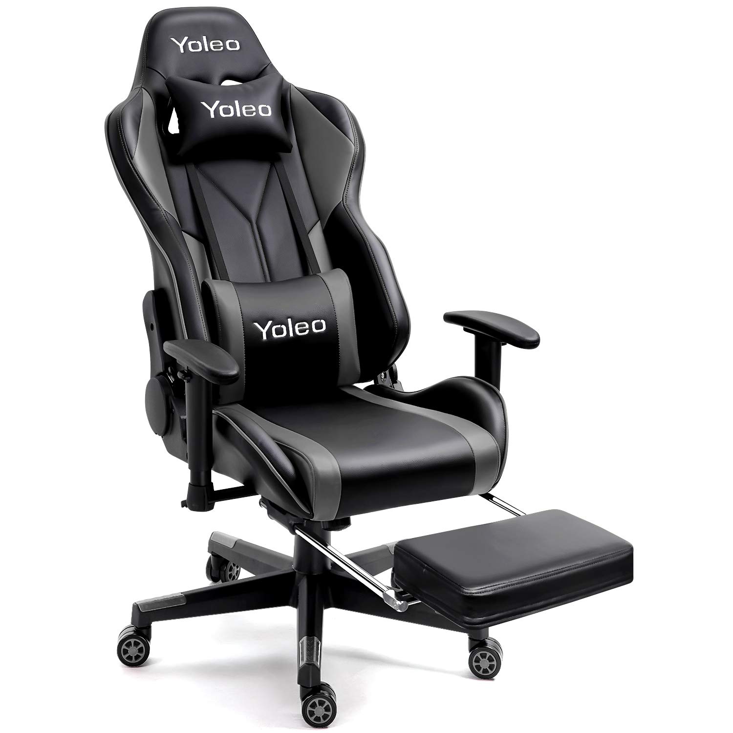 Gaming Chair YOLEO Ergonomic Computer Gaming Chair Adjustable Armrest High Back Office Chair