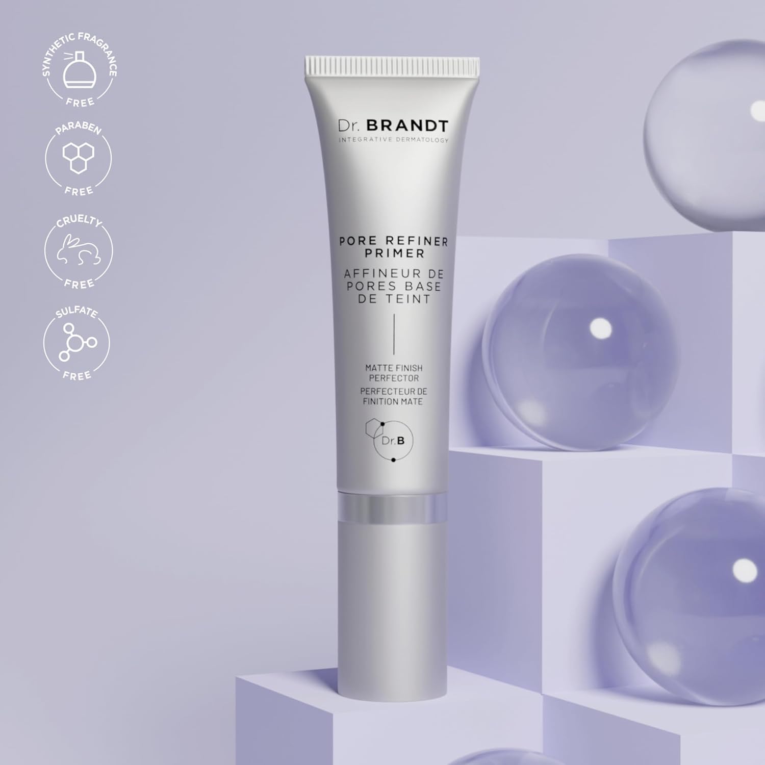 Dr. Brandt Pores No More, Pore Refiner Primer - Instantly Minimizes the Appearance of Pores, Absorbs Oil & Mattifies Shine - 1.0 fl oz - Image 8