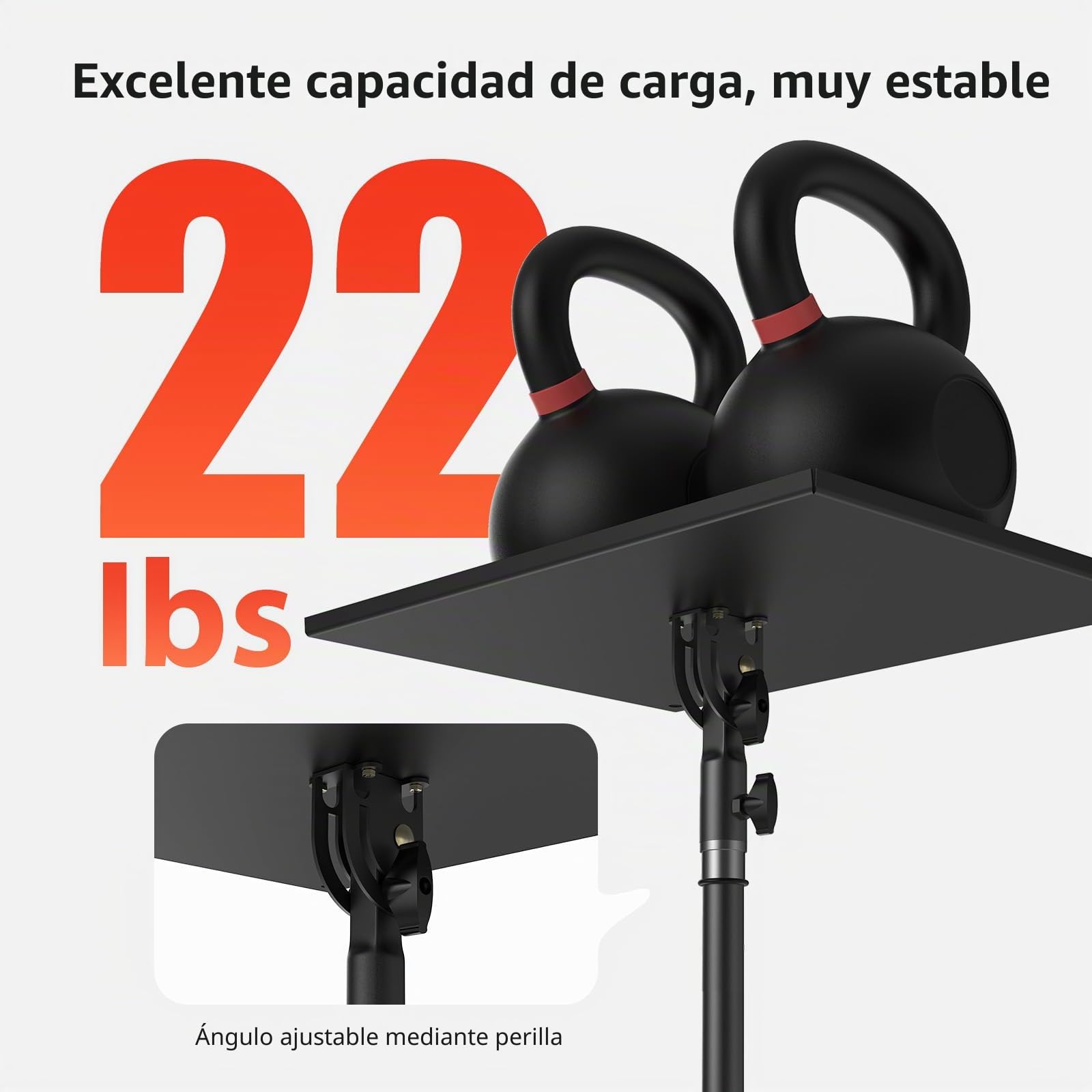 Soporte Proyector: Laptop Tripode Ajustable en Altura (60-115 cm), Base Estable para Proyector Portátil con Placa Plegable, Capacidad de Peso 10KG, Ideal para Cine en Casa, DJ, Aula y Oficina