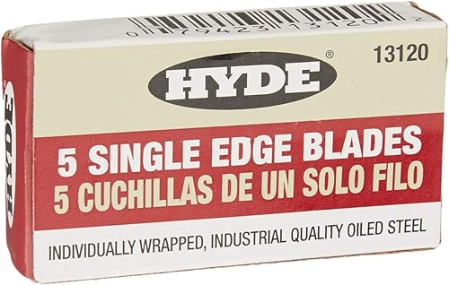 Miniatura 2 de Hyde Tools 13050 Delta - Raspador de vidrio resistente, paquete de 4